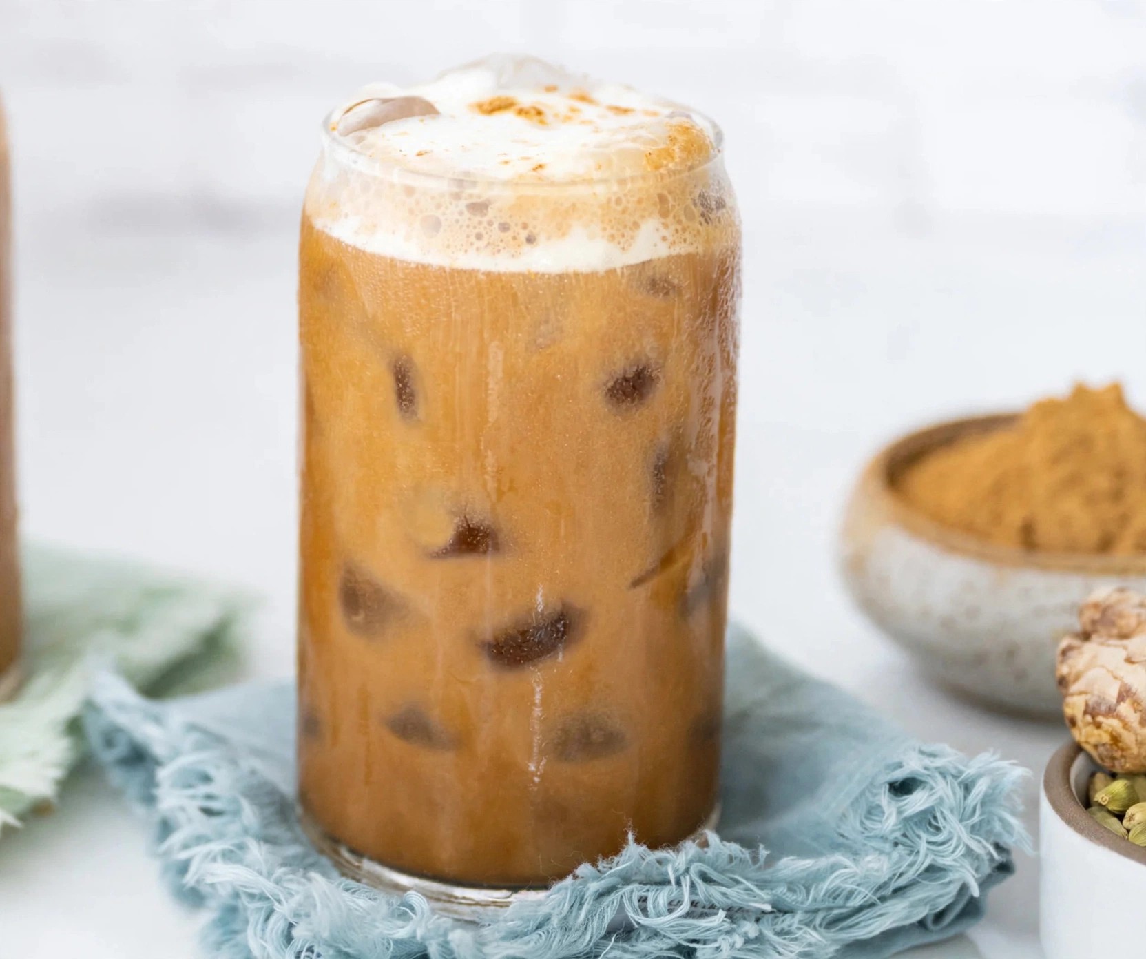 Cacao latte, chilled
